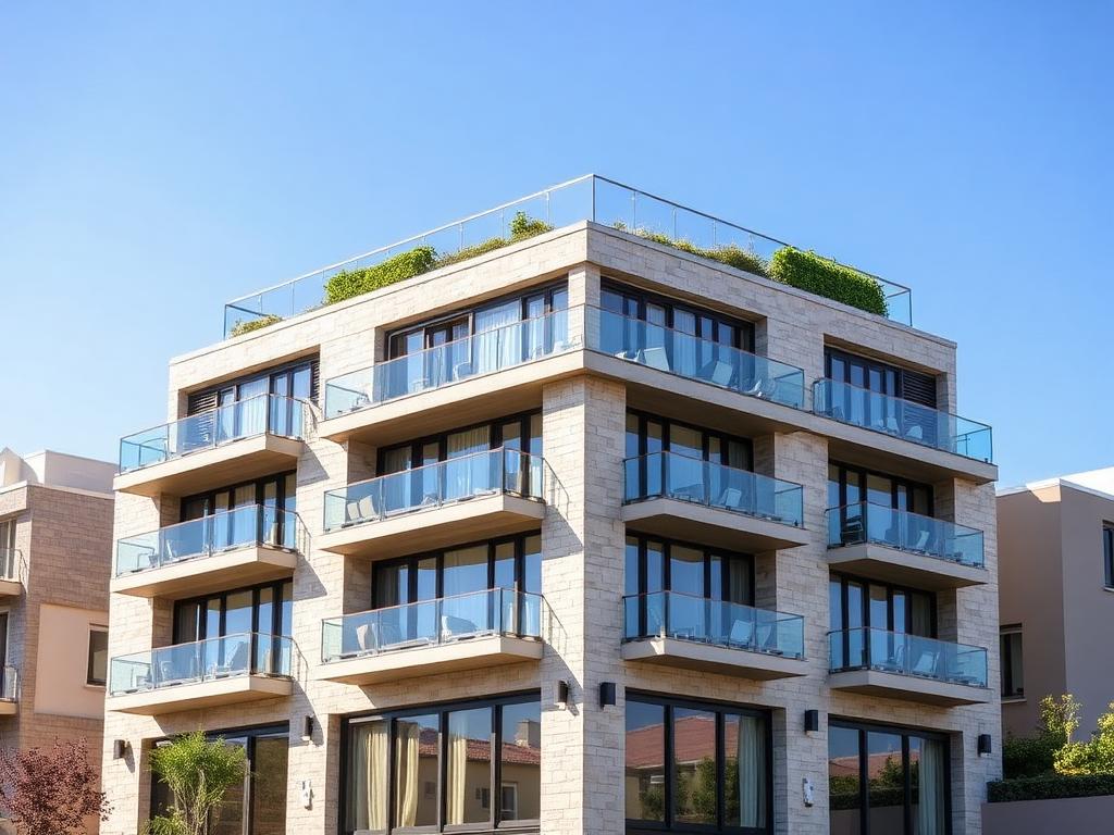Modernes Penthouse-Gebäude in der Bremer Überseestadt