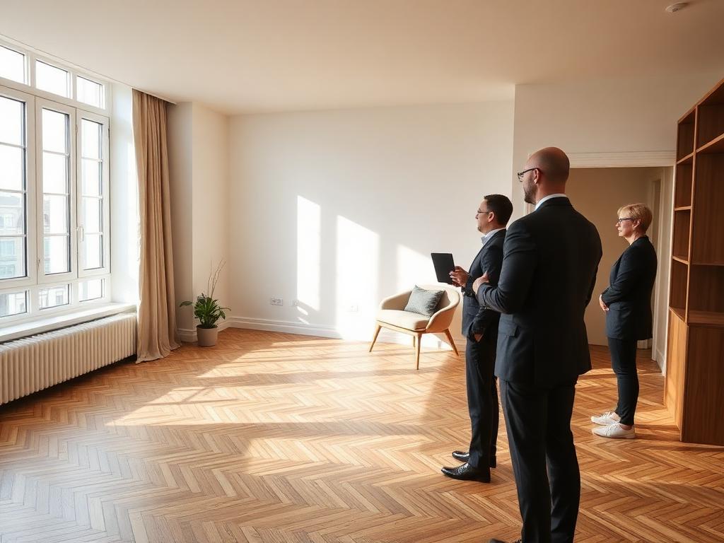Geführte Wohnungsbesichtigung in einer Bremer Altbauwohnung